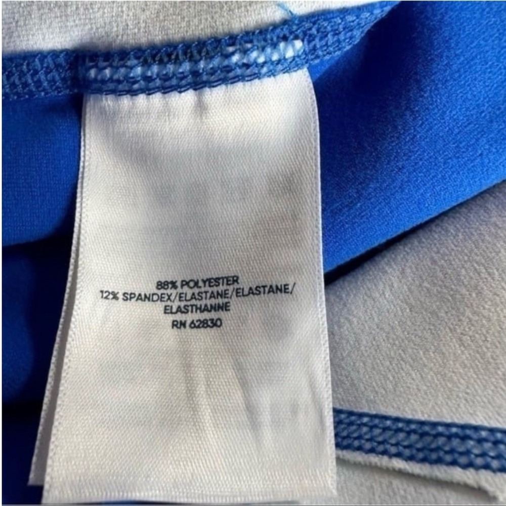 Lands' End Leggings Pants Floral Active Blue Green Pockets Athleisure Size Large - Picture 6 of 8